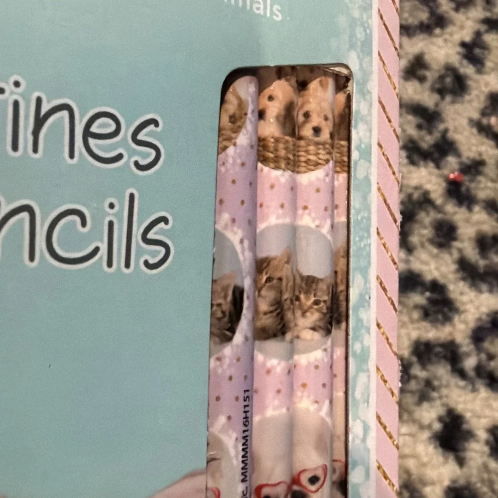 Rachael Hale 16 Valentines & Pencils Sealed-‎ Sweet Cats Dogs Classroom Exchange
